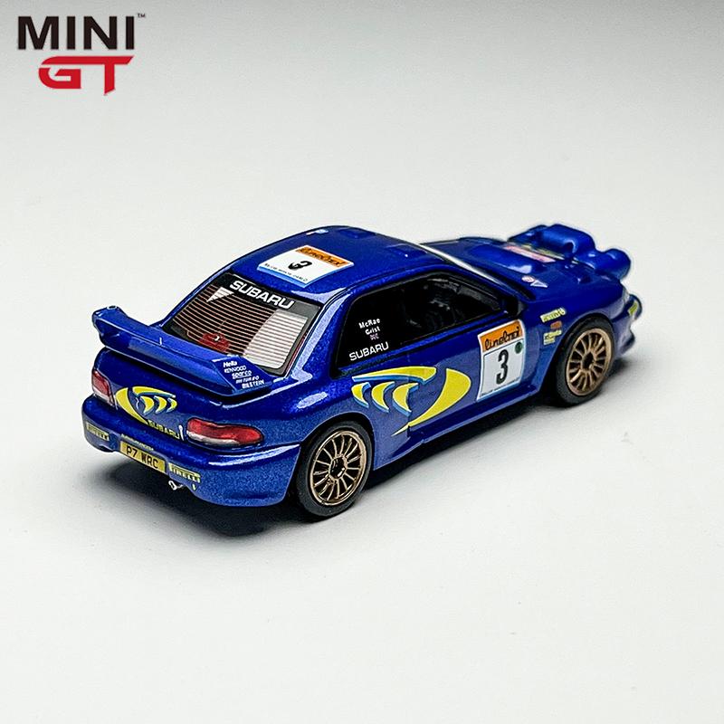 New In Stock Minigt 1:64 #975 Subaru Impreg Wrc98 Rally Simulation Alloy Miniature Diecast Car Model Custom Collectible Toy Gift