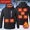 Men's Smart 11-Zone Heated Winter Jacket - Three-Control Warm Cotton Outerwear
