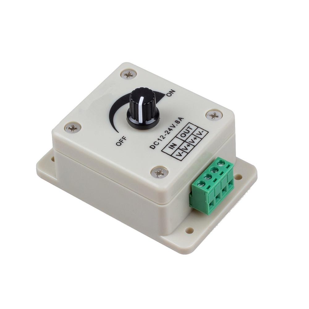 Voltage Regulator DC-DC Voltage Stabilizer 8A Power Supply Adjustable Speed Controller DC 12V LED Dimmer 12V