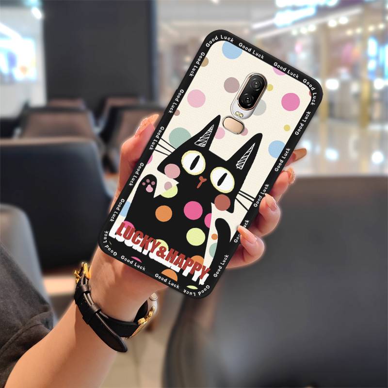 Soft Case Shockproof Phone Case For OnePlus 6/1+6 Durable Protective Full Wrap Anti-knock Waterproof Graffiti TPU Cute