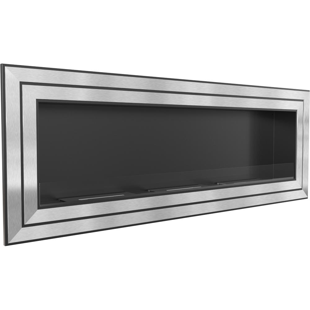 Wall mounted Bioethanol fireplace JULIET 1800 TÜV with glazing
