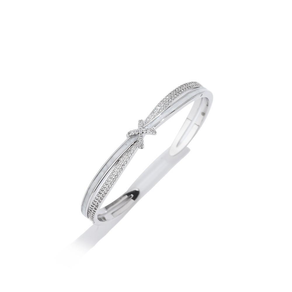 Hot-selling light luxury versatile CD bracelet Mori literary and artistic full diamond Seiko love bracelet