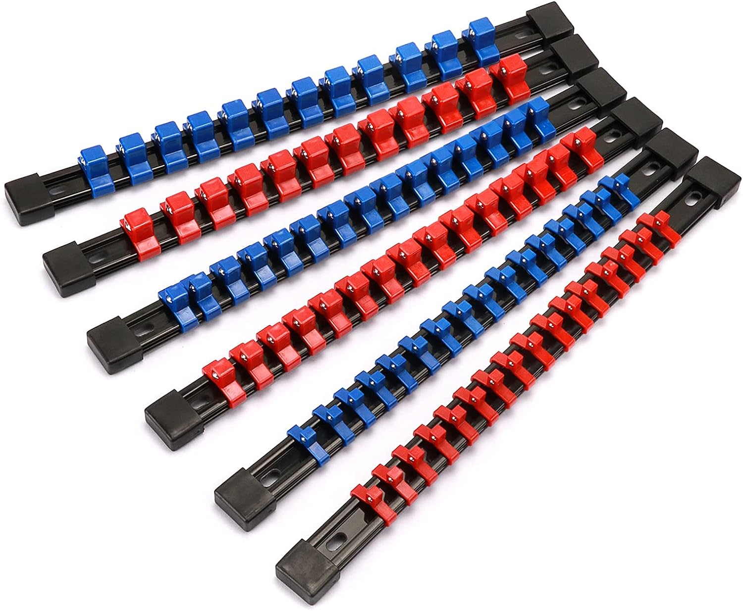 

6-Piece Tool Socket Holder, Socket Holder Heavy-Duty Tool Holder, Garage Storage Rack, Suitable for Mechanical Storage