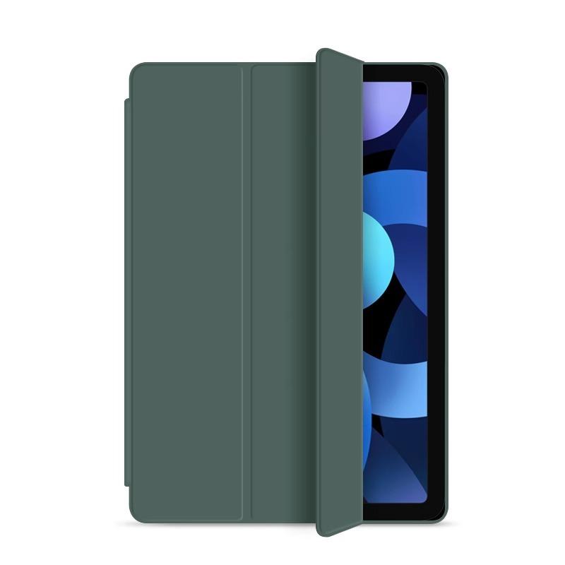 Für iPad Air Pro MINI Hülle 3 4 5 6 7 8 9 10. Generation 3-fach Leder Tablethülle Flüssigsilikon Weiche Halterung 11 12.9 13 Abdeckung