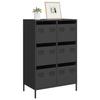 VidaXL Highboard Black 68x39x101.5 Cm Steel 851220