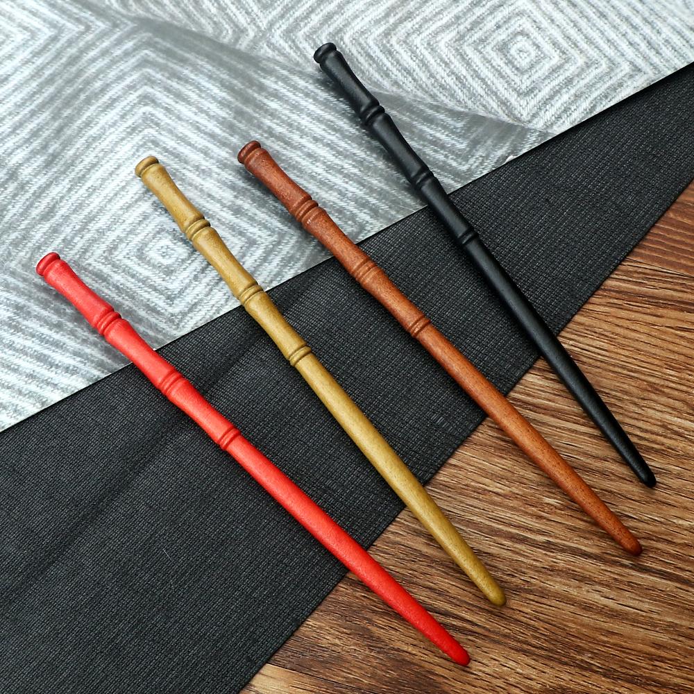 Damen Bambusförmige Hölzerne Haarnadeln Chinesischer Antiker Stil Haarstäbe Retro Schlichte Mädchen Hanfu Kopfschmuck Haaraccessoires Schmuck