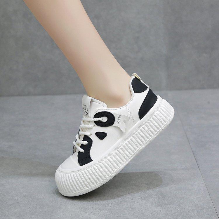 

Туфли Student Cookie Small White женские, весна и осень, сотни повседневных спортивных туфель, удобные дышащие женские туфли 40 чёрный