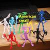 1 Set Multi-Articulable Skull And Bone Puppet Decoration Action Figures Three-Dimensional Skull Model Assembly Toy Gift
