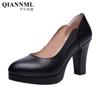 Kleine Größe 32-43 Elegante Formelle Hofschuhe Damen Pumps 2025 Frühling Block Hohe Absätze Schuhe Flach für Büro Model Hochzeit
