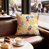 Cartoon Background Pattern Cushion Cover Set of  Decorative Short Plush Pillow Covers for Sofa Soft  Cushion Case X Cm