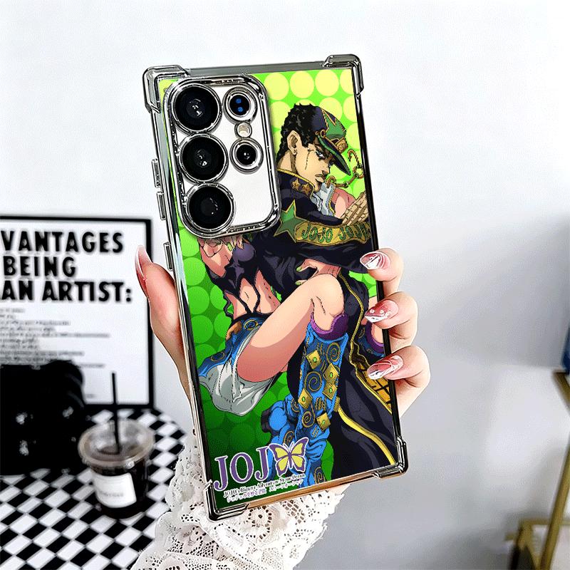 JoJo Adventure Jolyne Cujoh Soft Phone Case For Samsung Galaxy S26 Ultra S25 Edge S24 FE S23 Plus S22 S21 + S20 Plating Anti-Fal