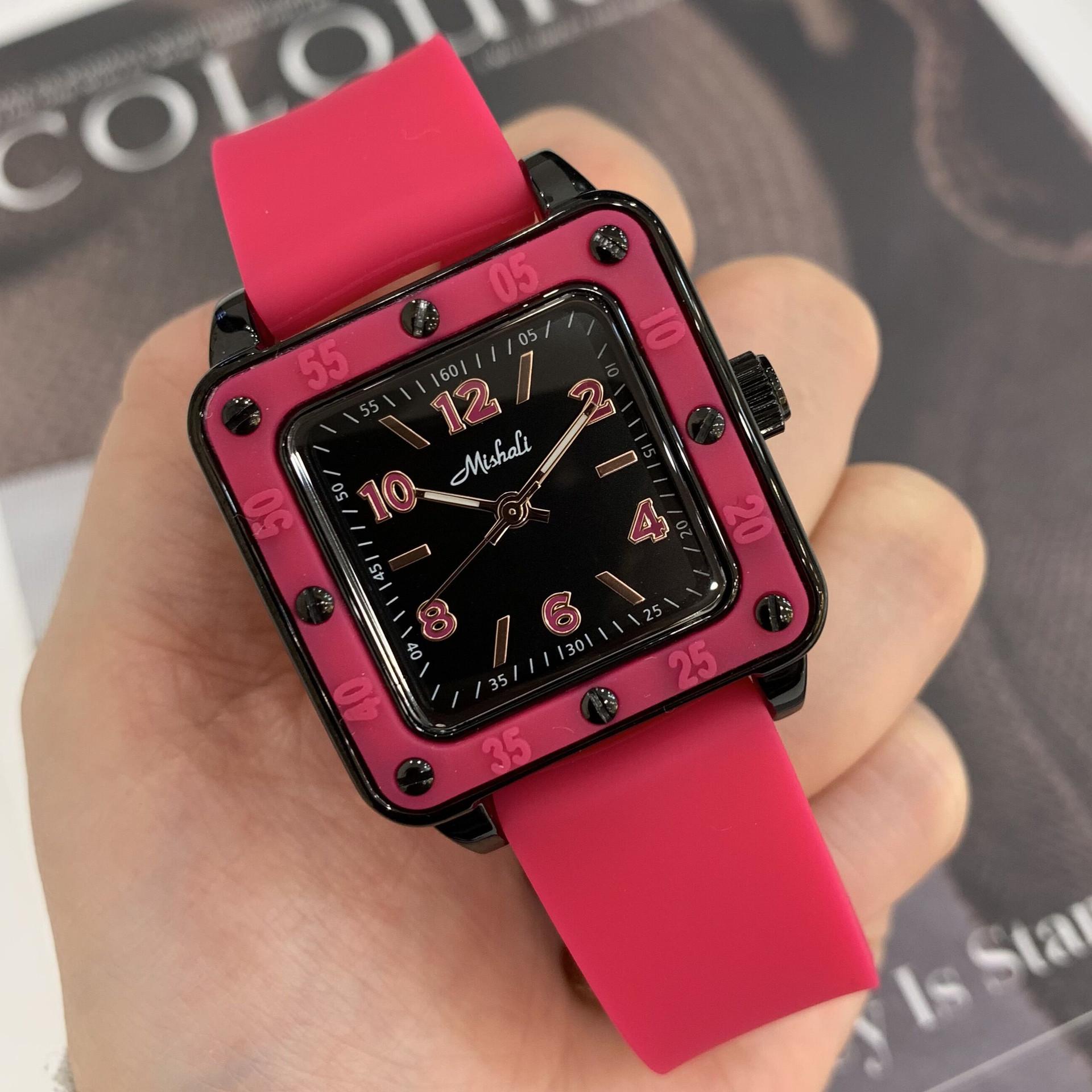 Silicone Square Neutral Watch Fashion Trend Women S Watch