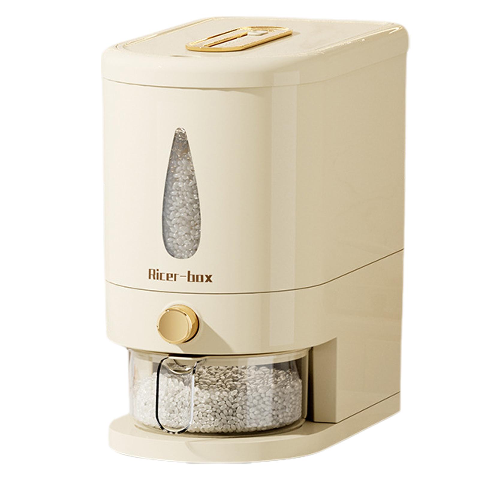 

Герметичный контейнер для хранения риса с мерным стаканом 5 кг Контейнеры-диспенсеры для крупы Диспенсер для риса 5 кг