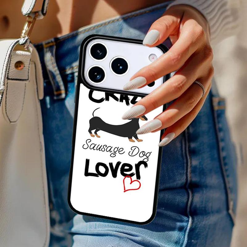 Sausage Dog Dachshund Art Soft Phone Case For iPhone 17 Air 14 15 13 12 Max Cover For Apple 16e 11 Pro Max Plus Coque