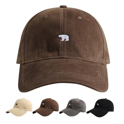 Frühling Sommer Baseballkappe für Damen und Herren Eisbär Stickerei Hip Hop Snapback Kappen Baumwolle Sonnenhüte Unisex Freizeit Schirmmütze