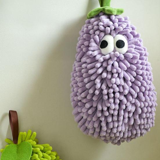 Chenille Hand Towel Soft Absorbent Microfiber Towels Bathroom Three-dimensional Fruit Shape Quick Drying Hand Towel