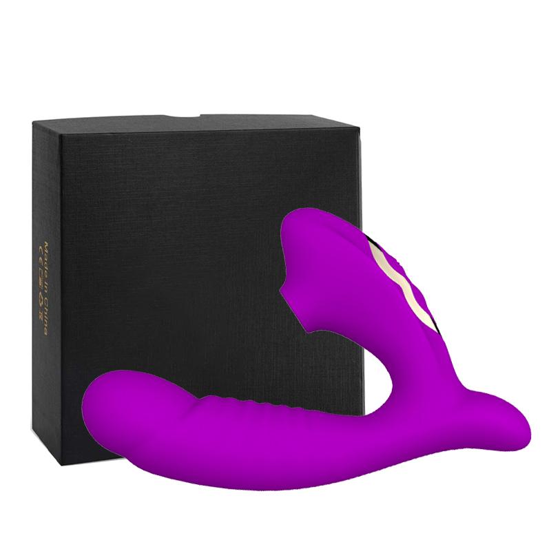 Sucking vibration 2-in-1 vibrator 10-speed oral sex 10-speed vibration clitoris stimulation vaginal massage female sex toy