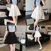 Summer High Waist Cotton Blend Asymmetric Pleated Skirt For Women