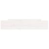 Bedside Drawers 2 pcs White Solid Pine Wood