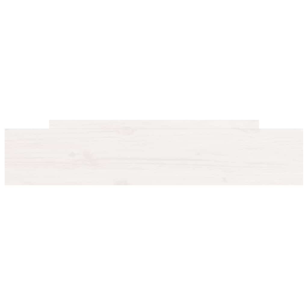 Bedside Drawers 2 pcs White Solid Pine Wood