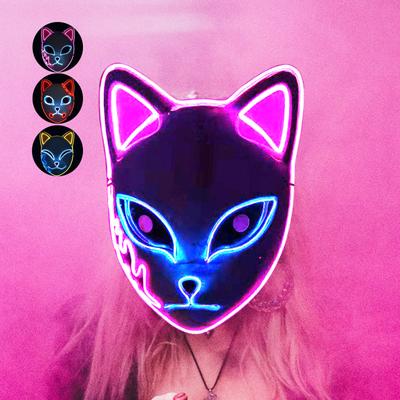(Freude wählen)Fuchs-Maske Fuchs leuchtende Maske Malloween Cosplay Halloween Gesicht Cosplay Dämon-Cosplay