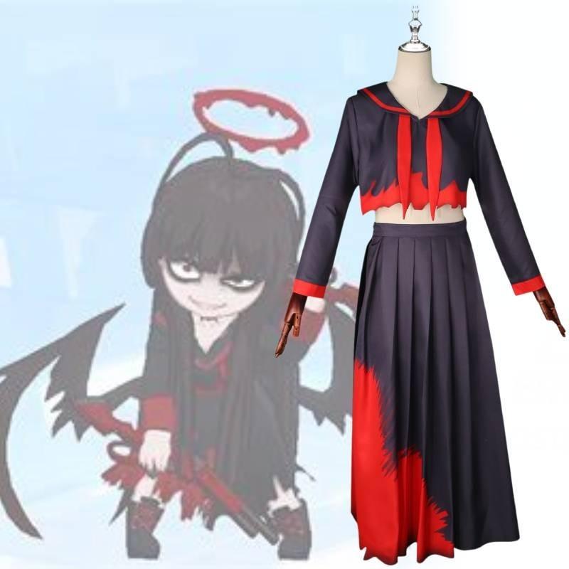 Elegant Polyester Cosplay Costume For Blue Archive Game Characters Sweet Style