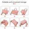 Large Capacity Foldable Travel Bag with Wet/Dry Separation, Diamond Quilted Nylon Tote for Gym, Yoga and Ladies Shoulder Bag - Hand Washable