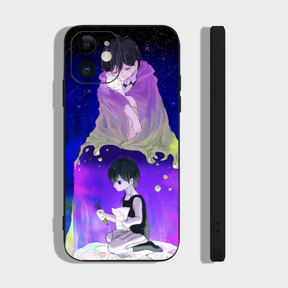 Game Anime Style Omori Phone Case For IPhone 17 Air 16 15 14 13 Pro Max 11 12 Black Silicone Cover