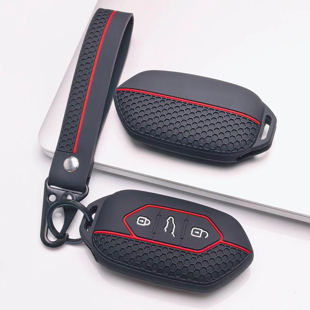 Key Fob Cover for Kia Sportage Ceed Sorento Rio Niro Seltos K5 K3 with Keychain Anti-Scratch Guard Shockproof Protection Soft Grip Texture