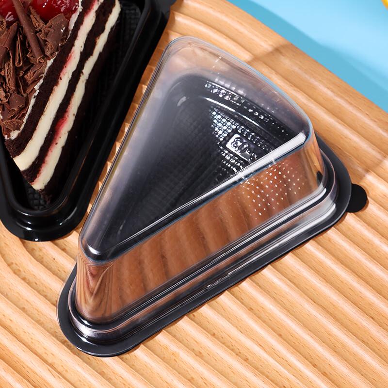 Baijie 8-inch Triangular Disposable Cake Boxes, 20-Pack