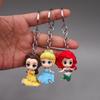Mermaid Cinderella Rapunzel Keychain Bag Charm Pendant Figurine Gift