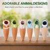 Clay Pot Waterer Set of 6 for Herbs and Small Containers, Top Fill Watering Stakes for Busy Schedules and Daily Use Around Pots Indoors