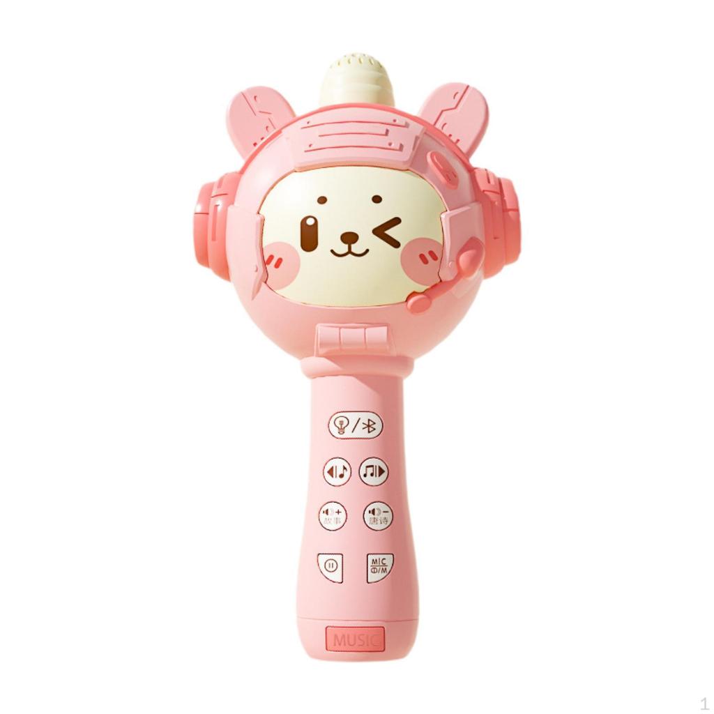 Dancing LED Mic Speaker Kids Machine Toy Recorder Charging Singing for 3+ Year Old Adults