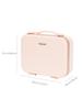 Portable Makeup Case with LED Lighted Mirror  USB Rechargeable  Cosmetic Organizer  for Travel & Home Use, Makeup Travel Bag