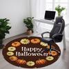 1pc Pumpkin Halloween Office Round Area Rug, Under Office Chairs Bedroom Living Room Home Decor, Room Deco, Available In Various Sizes