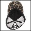 Netz Leo Leopardenmuster CA642 [Weißer Zahn] Kappe, Druck, Hut, Sport, Laufen, Outdoor, Damen (Leopard-Druck)