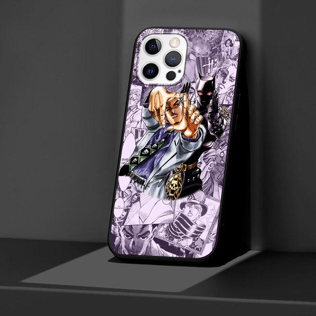 

Черный чехол с аниме J-Jojos для Apple Iphone 11 13 12 Mini 14 Pro Max Xr 7 8 + Se 2020 Xs 6 6s Plus 5 5S, силиконовый чехол для телефона iPhone 11 Pro Max