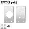 Cabinet Hinge Repair Plate Kit Kitchen Cupboard Door Hinge Mounting Plate for Cabinet Furniture Hardware Accessories with Holes