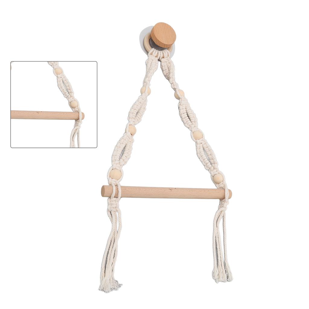 Tau Håndkleholder Håndlaget Europeisk Stil Vintage Dekorativ Papirhylle for Bad Kjøkken