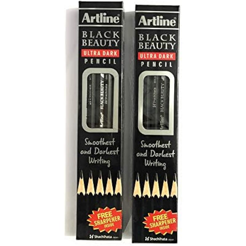 artline Black Beauty Ultra dark Pencil Pack of 2 (2)