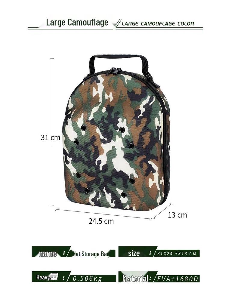 EVA Travel Hat & Cap Storage Bag - Handheld Organizer for Outdoor Use
