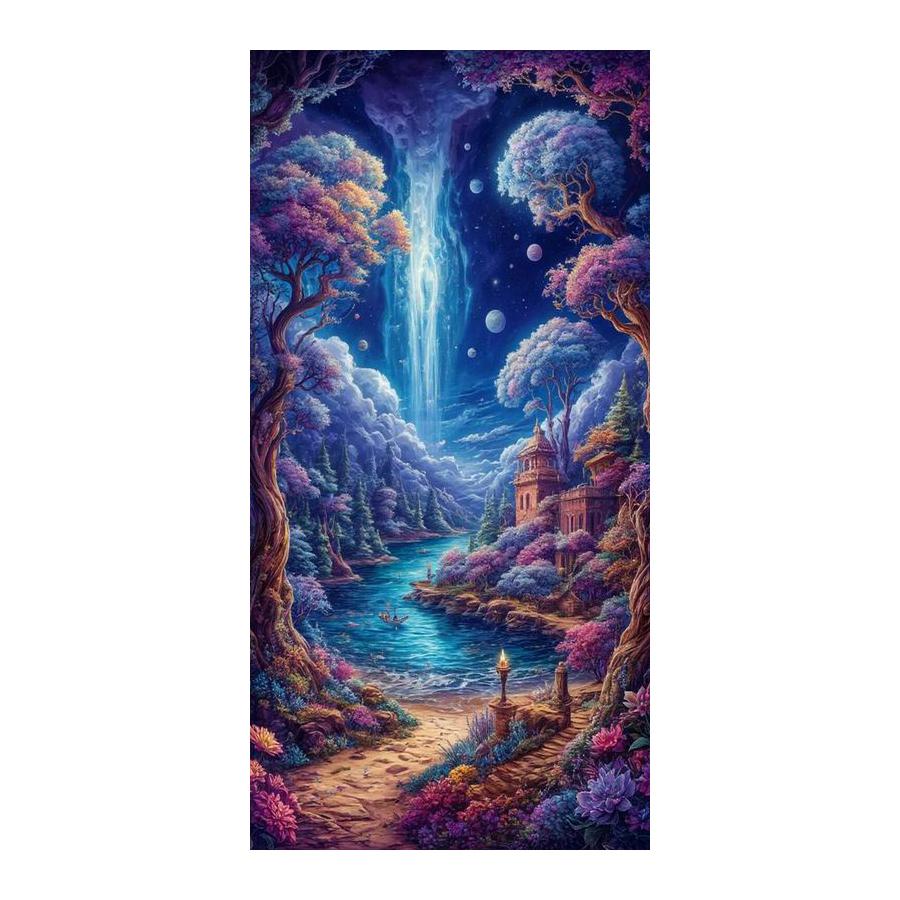Snow Mountain Moon Castle Large Size Diamond Painting New Collection Scenery Diy Full Drill Rhinestone Embroidery Mosaic Cross Stitch Kits