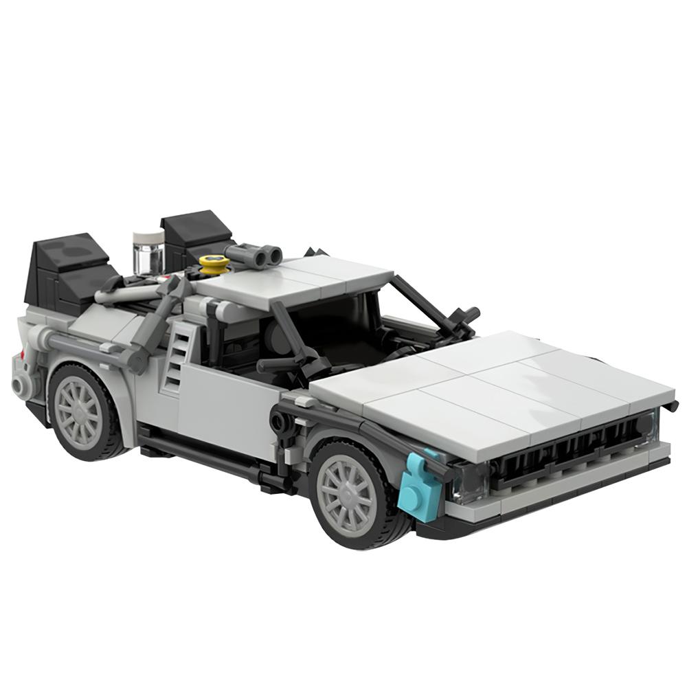 Gobricks MOC Modular Back to the Futured Courthouse Building Blocks Clock Tower Model Skyline Architecture Machine Car Toy Gifts