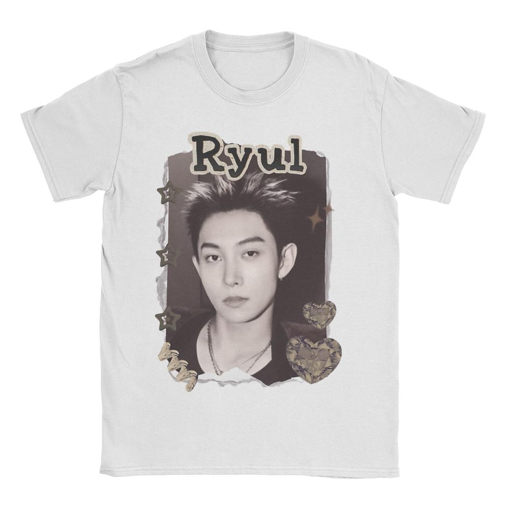 Lngshot Woojin Rising K-Pop Hip-Hop Group kpop T-Shirts for Unisex Women 100% Cotton Tees Short Sleeve T Shirts Summer Clothes