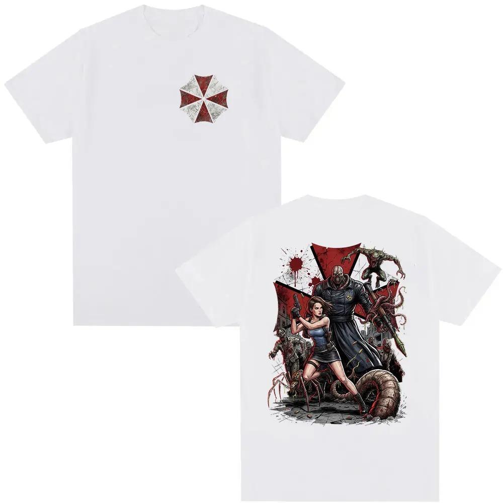 2026 Game Player Resident Evil 4 Fans Merch T Shirt Men's Classic Gothic Cosplay Short Sleeve T-shirts Cotton T-shirt Streetwear