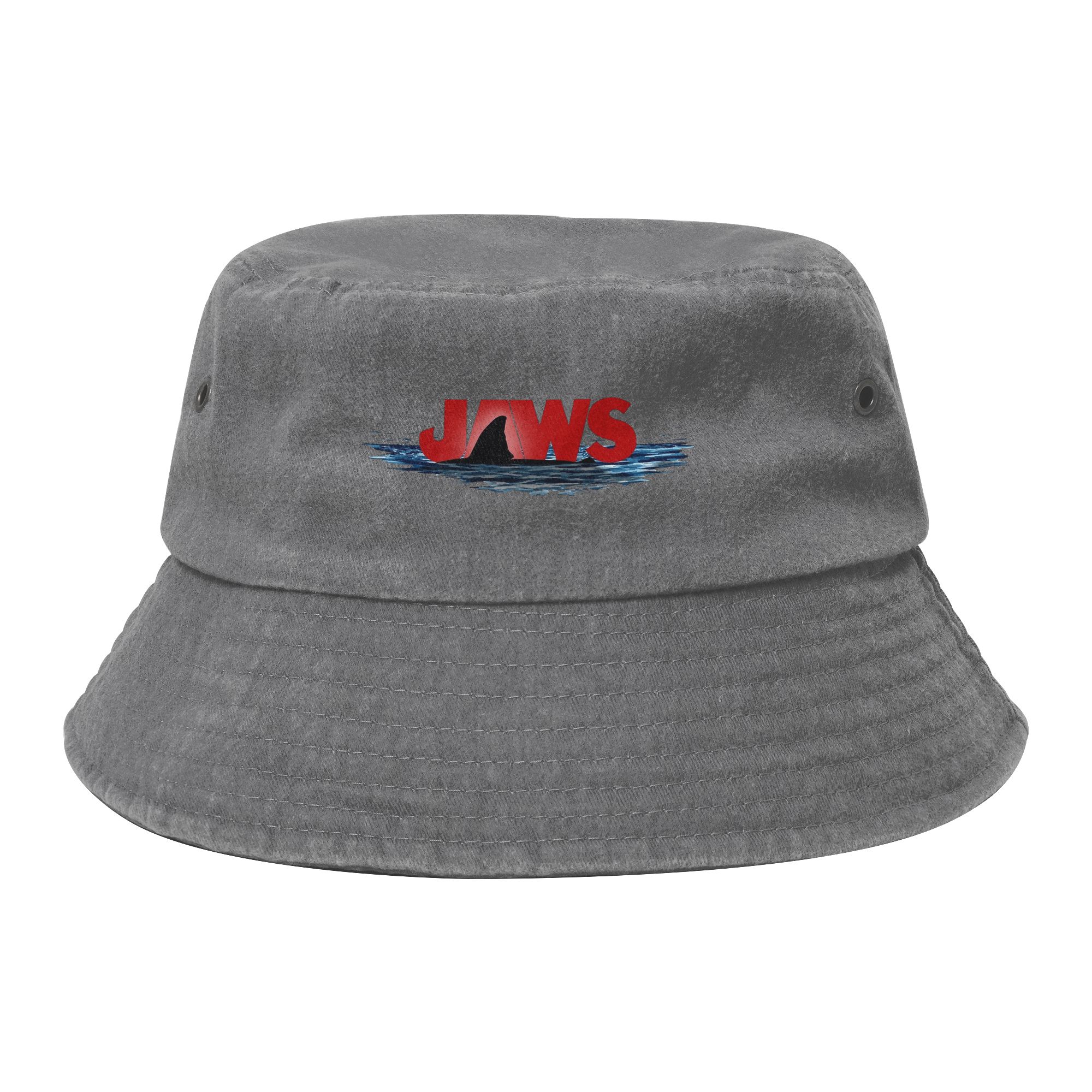 JAWS LOGO Bucket Hat for Girl Summer Travel  Sun Hat Harajuku Lightweight for Outdoor Fishing Hat Session Hats One Size