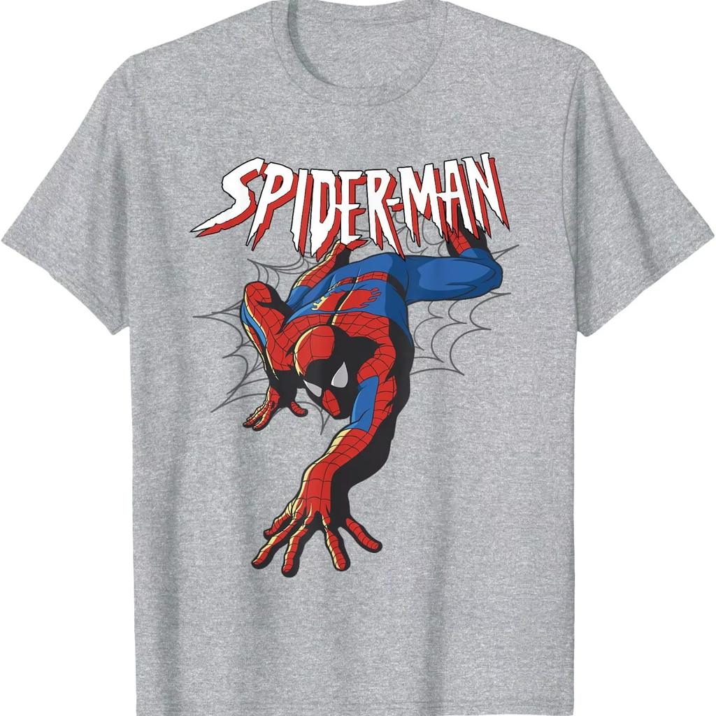 2026 Summer Hot Sale Funny Spider Print T-shirt Unisex Hip Hop Streetwear Oversized T-shirt Breathable and Comfortable Clothes