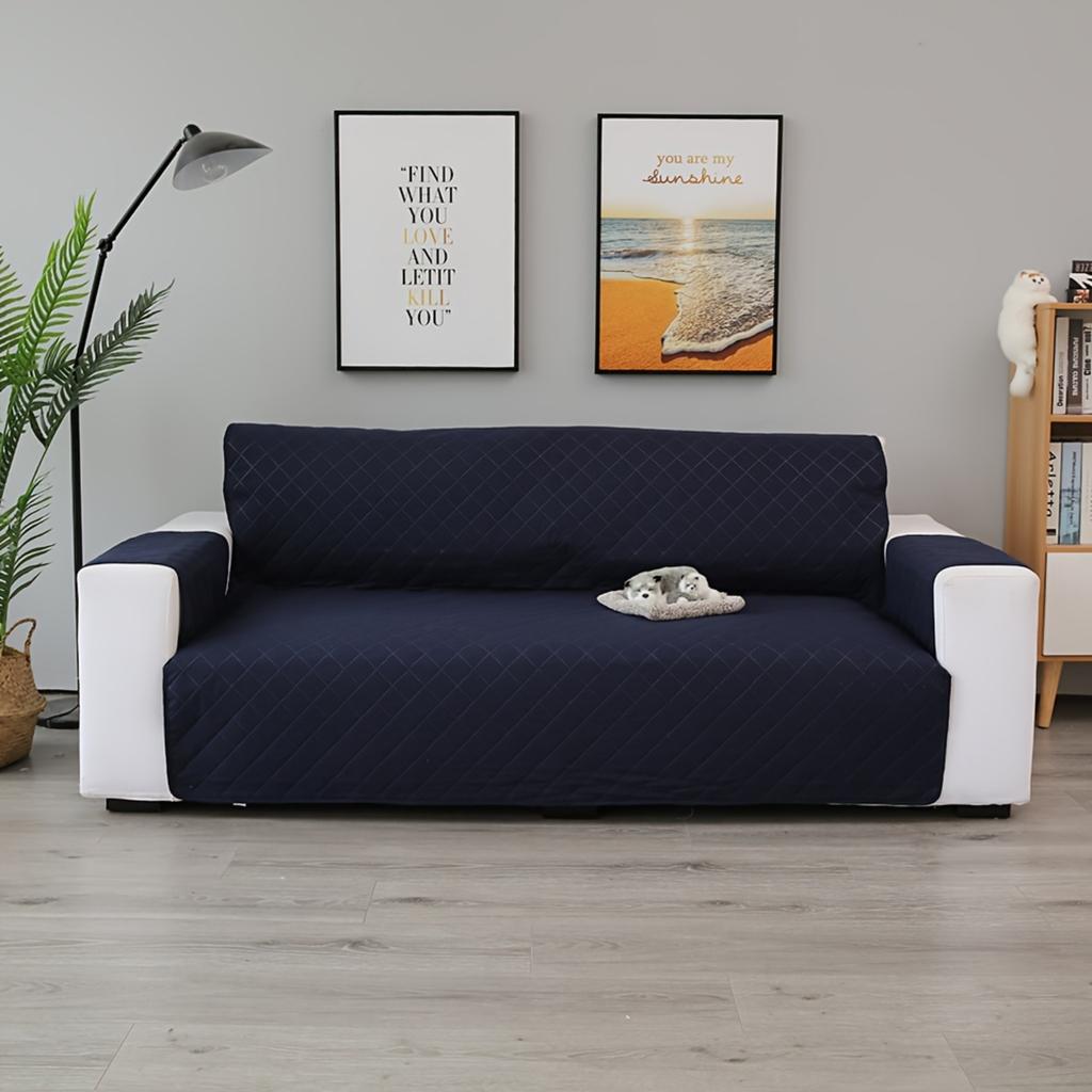 1 Stück Premium Wasserdichter Sofabezug - Haustierfreundlich, Fleckenabweisend & Leicht zu Reinigen - Passt für 3-Sitzer, 4-Sitzer, Loveseat - Ideal für