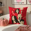 Energetic American Band RRed Hot Chili Peppers Cushion Cover Pillowcase Short Plush Invisible Zipper Room Sofa Cushion Cover