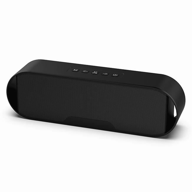 Mini Haut-Parleur Bluetooth Stéréo avec Diaphragme Vibrant et Super Basses - BT111 - Noir